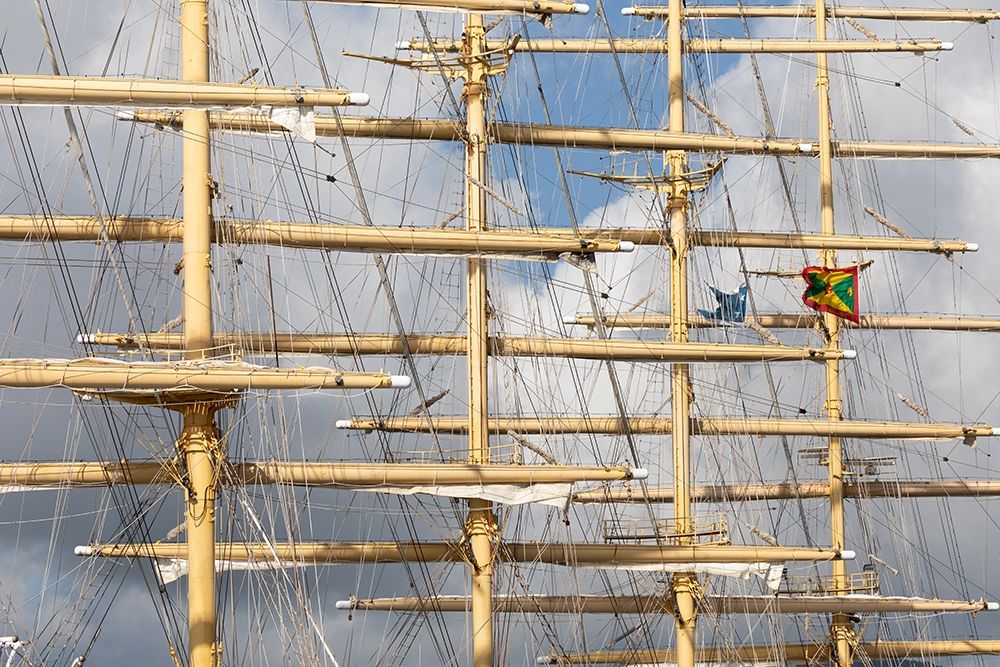 Caribbean-Grenada Masts of the Royal Clipper cruise ship